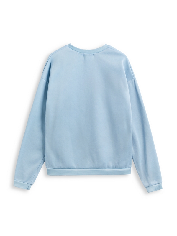 Sudadera con cuello redondo y estampado de letras vintage para hombre-2