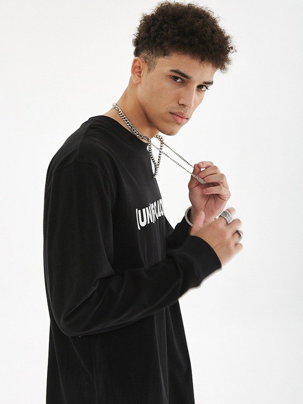 Sudadera unisex de manga larga sin seguir-1