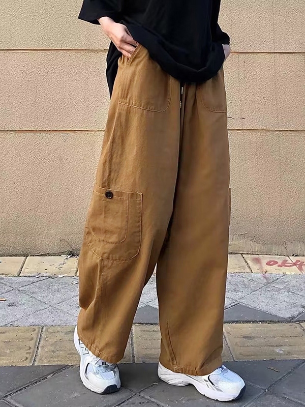 Pantalones cargo sueltos casuales para hombre-2